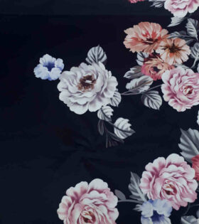 Digital Printed Duchess Satin - Floral