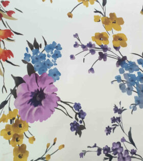 Digital Printed Duchess Satin - Floral