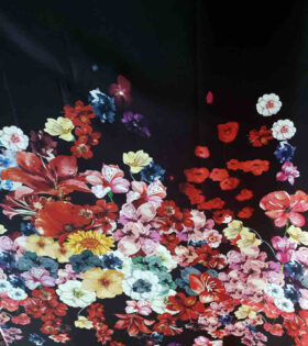 Digital Printed Duchess Satin - Floral