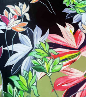 Digital Printed Duchess Satin - Floral