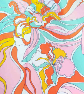 Digital Printed Duchess Satin - Abstract