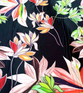 Digital Printed Duchess Satin - Floral