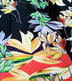 Digital Printed Duchess Satin - Floral