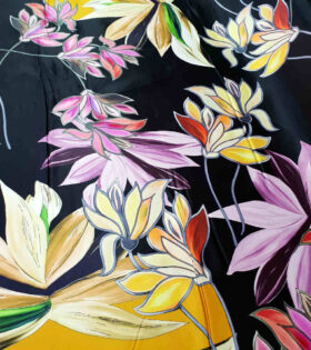 Digital Printed Duchess Satin - Floral