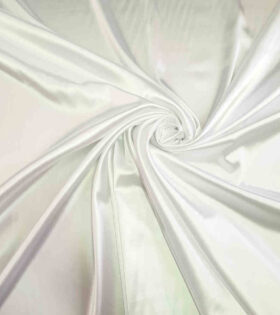 Stretch Satin - White