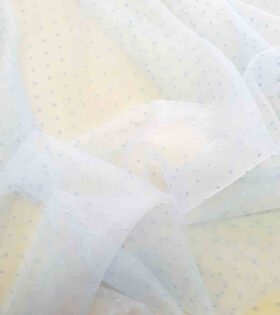 Dobby Organdy Satin - Steel Blue
