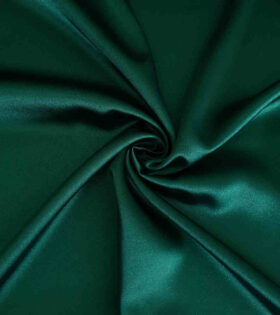 Stretch Silk Satin - Bottle Green