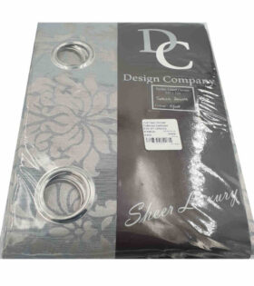 Ready to Hang Curtain - Turkish Damask Eyelet - Azure Blue