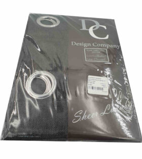 Ready to Hang Curtain - Woven Block Out  - Charcoal