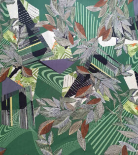 Printed Scuba - Leaves