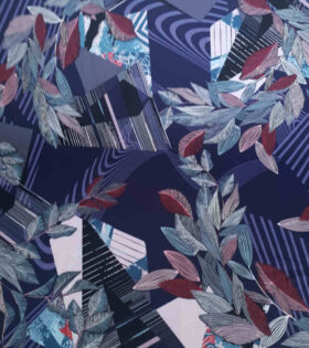 Printed Scuba - Leaves