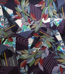 Printed Scuba - Leaves
