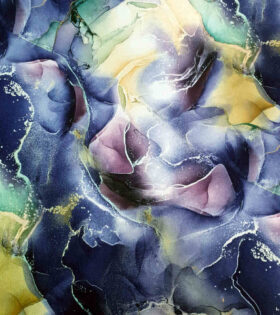 Metallic Brocade - Lilac