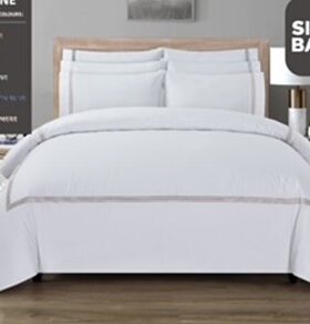 200T Embroidered Duvet Cover - Charlene