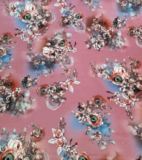 Digital Printed Duchess Satin - Floral