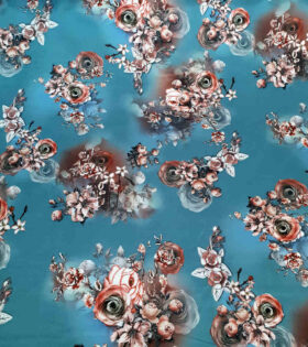 Digital Printed Duchess Satin - Floral