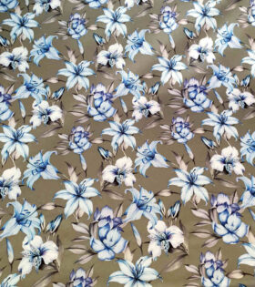 Digital Printed Duchess Satin - Floral