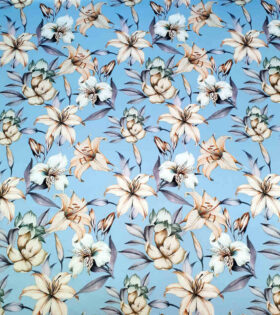 Digital Printed Duchess Satin - Floral