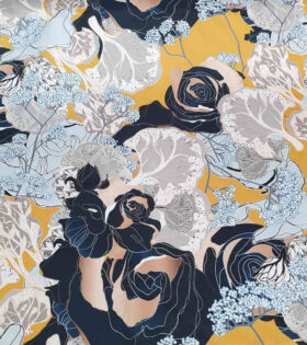 Digital Printed Duchess Satin - Abstract