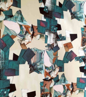 Digital Printed Duchess Satin - Abstract