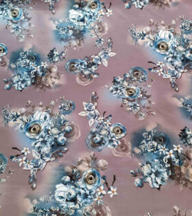 Digital Printed Duchess Satin - Floral