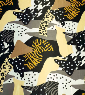 Digital Printed Duchess Satin - Patchwork