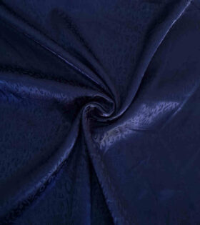 Embossed Satin - Navy Blue