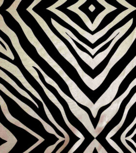 Printed Mini-Matt - Zbra Stripes - Black & Beige