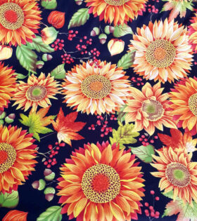 Printed Mini-Matt - Sunflower - Black