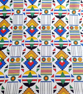 Printed Mini-Matt - Ethnic - White