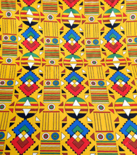 Printed Mini-Matt - Ethnic - Canary Yellow
