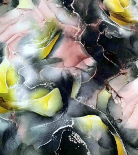 Metallic Brocade - Black