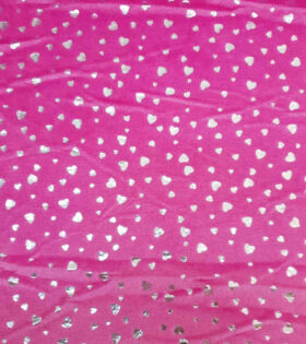 Coral Foil Look Fleece - Cerise Pnk