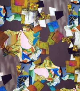 Printed Armani Satin - Abstract