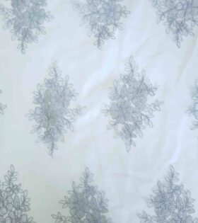 Corded Evening Tulle - Silver