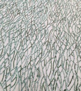 Teardrop Evening Tulle - Bottle Green