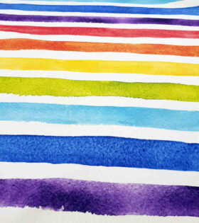 Rpet Eco-Friendly Canvas - Watercolor Rainbow