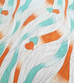 Printed Poly Cotton - Hearts