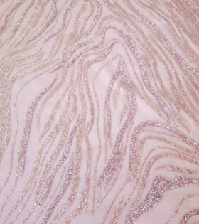 Clare Glitter Tulle - Rose Gold
