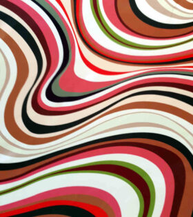 Digital Printed Duchess Satin - Abstract - Multicolored