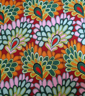 Printed Mini-Matt - Abstract - Maroon