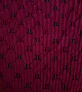 Printed Corduroy - Maroon