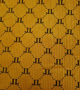 Printed Corduroy - Mustard