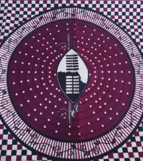 Khanga Poly Cotton - Shield - Maroon