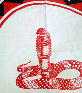 Khanga Poly Cotton - Snake - Red