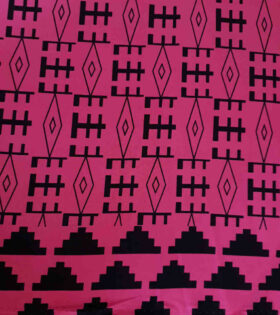 Printed Mini-Matt - Abstract - Cerise Pink