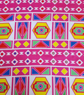 Printed Mini-Matt - Ndebele - Cerise Pink
