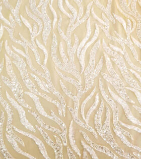 Rania Beaded Tulle - Lemon