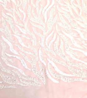 Rania Beaded Tulle - Dusty Pink
