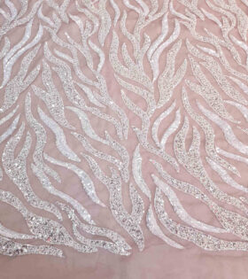 Rania Beaded Tulle - Brown